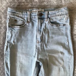 Super high waist skinny jeans